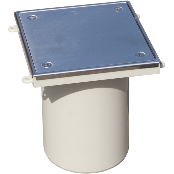 Лючок прочистка/ревизия с герметичной пробкой из ПА и  крышкой из нержавеющей стали DN110 ТП-98.100