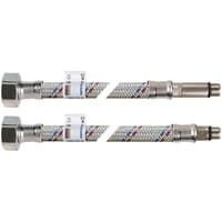 Подводка гибкая для воды латунь пара для смесителя M10-1/2" г/ш