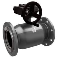 Краны стальные шаровые фланцевые полнопроходные КШ.Ц.Ф.Р редуктор LD