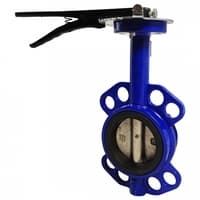 Затворы дисковые поворотные Ду 40-250 с рукояткой диск чугун Китай