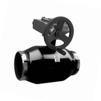 Краны стальные шаровые под сварку КШ.Ц.П.Р редуктор LD