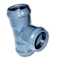 Тройники НПВХ раструбные