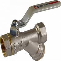 Краны шаровые с фильтром