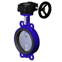 Затворы дисковые поворотные VPI4448-08EP Ду125-300 с редуктором диск чугун Tecofi