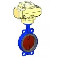 Затворы дисковые поворотные VPI4448-N24EP Ду40-300 с эл/приводом диск чугун Tecofi