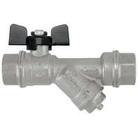 Краны шаровые с фильтром