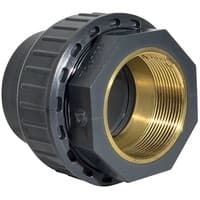 Муфта переходная разборная ВР латунь НПВХ (PVC-U)