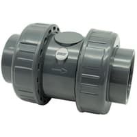 Клапан обратный пружинный НПВХ (PVC-U)