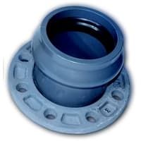 Патрубки НПВХ раструб/металлический фланец