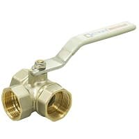 Краны шаровые трехходовые