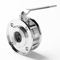 Краны стальные шаровые межфланцевые оцинкованные Стриж рукоятка LD