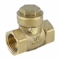 Клапаны обратные поворотные резьбовые заслонка латунь/EPDM 3004 Aquasfera