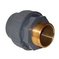 Муфта переходная разборная НР латунь НПВХ (PVC-U)